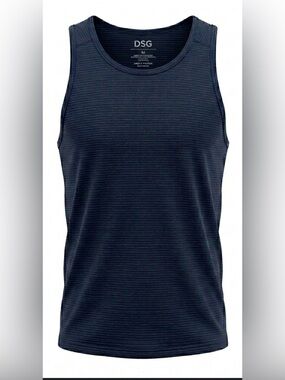 DSG Run Tank Men’s Medium/Small Black Moisture Wicking UV Protection NWT